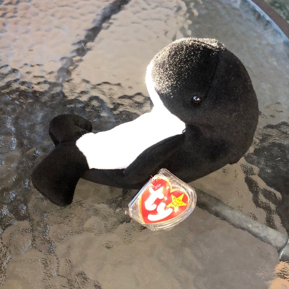 Waves the orca ty beanie baby